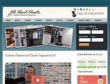 Tablet Screenshot of allaboutclosetsnj.com